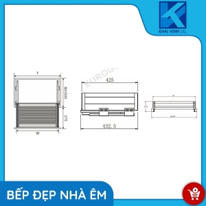 Giá Xoong Nồi Hộp 2 Lớp Đáy - Gắn Cánh EU130600 - EUROGOLD