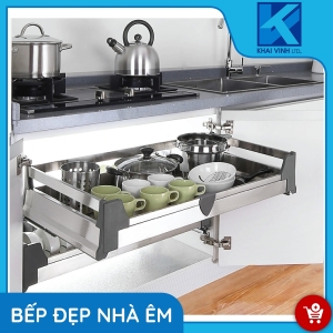 Giá Xoong Nồi Inox Hộp - Âm Tủ GH-60A - GROB