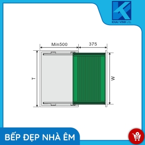 Giá Xoong Nồi Inox Hộp - Gắn Cánh GH-60 - GROB