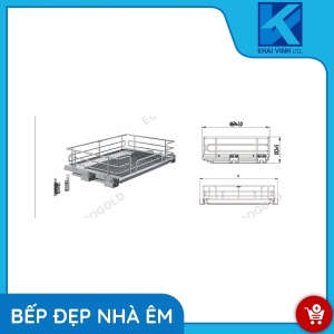 Giá Xoong Nồi Nan Oval Âm Tủ EPV5060F - EUROGOLD