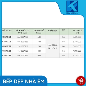 Giá Xoong Nồi Nhôm Phủ Nano - Nan Oval C1NNX-60 - GROB