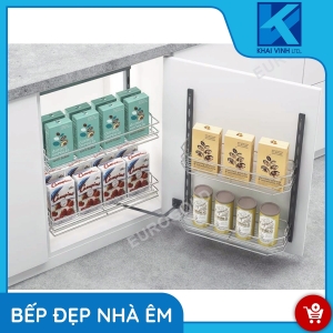 Hệ Giá Kho Nan 2 Tầng Inox 304 - Cánh Mở CP040245 - EUROGOLD