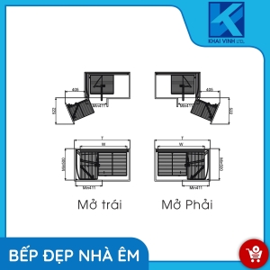 Kệ Góc Liên Hoàn Hợp Kim Sơn Nano GP-90L/R - GROB