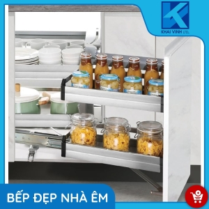 Kệ Góc Liên Hoàn Inox Hộp GH-90L/R - GROB