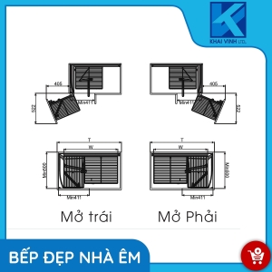 Kệ Góc Liên Hoàn Nan Dẹt GC304-90L/R - GROB