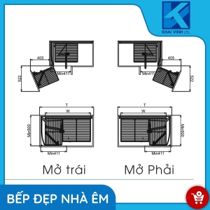 Kệ Góc Liên Hoàn Nan Oval GO304-90L/R - GROB