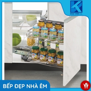 Kệ Góc Liên Hoàn Nan Sợi - Inox Mạ Crom GN-90L/R - GROB