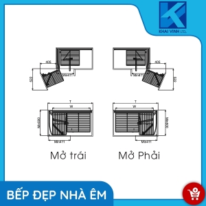 Kệ Góc Liên Hoàn Nan Sợi - Inox Mạ Crom GN-90L/R - GROB