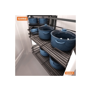 Kệ Góc Liên Hoàn Oval Màu Titan MC02N.45 - GARIS