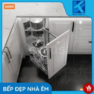 Kệ Góc Liên Hoàn Thông Minh Nan Dẹt MC02E.45L/R - GARIS