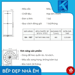 Kệ Vắt Quần Áo 3 Tầng GA-1827 - GROB