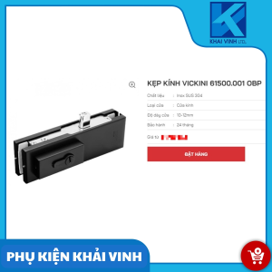 Kẹp khóa VKN 61500.001OBP đen mờ 