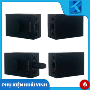 Khóa kính đôi HMR đen bóng 088.2 (8-12mm)