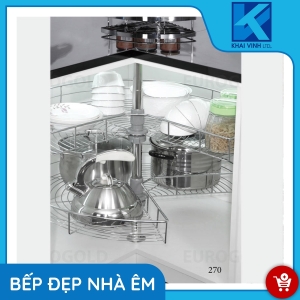 Mâm Xoay Inox 304 Nan Tròn 270° - EP270A - EUROGOLD