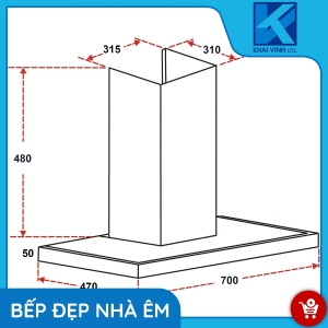 Máy Hút Mùi GROB GHTT-700