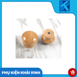 Núm tủ gỗ vàng trung