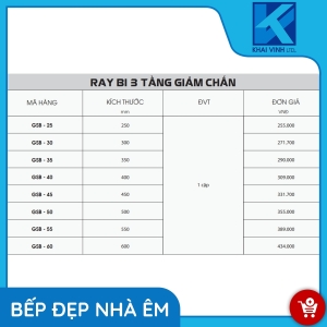 Ray Bi 3 Tầng Giảm Chấn GSB-25 - GROB
