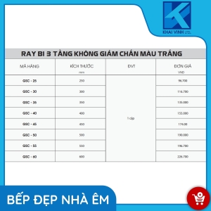 Ray Bi 3 Tầng Không Giảm Chấn GSC-25 - GROB