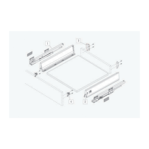 Ray Hộp Gigabox 2 Mặt - Thành Cao Vách Kính Thanh Tăng Cường GT02.50 - GARIS