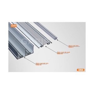 Ray Trượt Cửa Lùa, Cánh Lọt Khung GR66 - GARIS