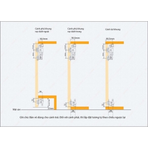 Ray Trượt Cửa Lùa Thông Dụng - Cánh Gập/Cánh Lọt Khung/Cánh Phủ Khung GR68 - GARIS