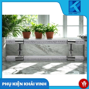 Tay cửa kính giọt nước P38x1m - 3 khúc