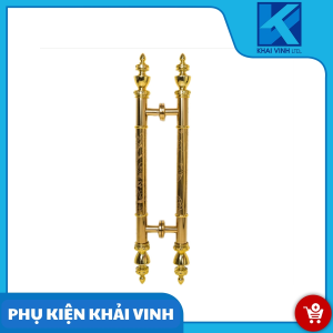 Tay cửa kính vàng rồng chìm P38x1M