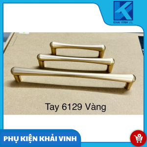 Tay nắm tủ 6129 tim 128 vàng