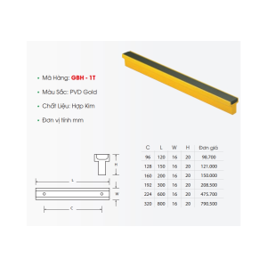 Tay Nắm Tủ GBH-1T - GROB
