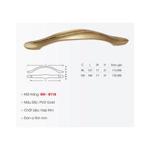 Tay Nắm Tủ GH-8118 - GROB
