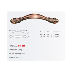 Tay Nắm Tủ GH-88D - GROB