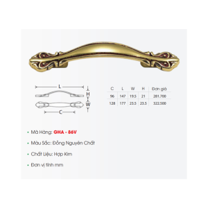 Tay Nắm Tủ GHA-86V - GROB
