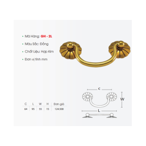 Tay Nắm Tủ GK-2L - GROB