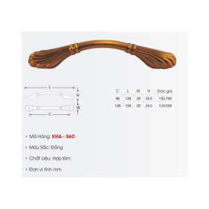 Tay Nắm Tủ KHA-36C - GROB