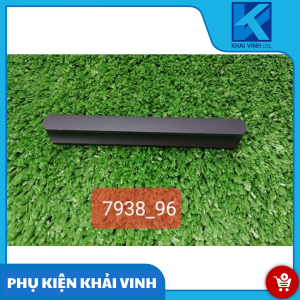 Tay nắm tủ pe đen tim 96