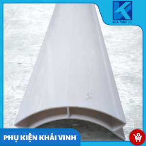 Thanh dưỡng nhựa bo cong R80 PVC