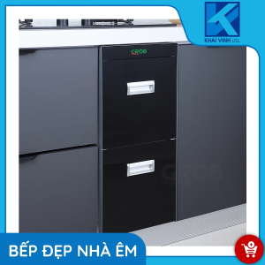 Thùng Gạo 2 Khoang Mặt Gương RB2-300B - GROB