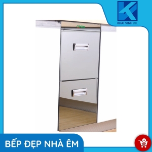 Thùng Gạo 2 Khoang Mặt Gương RB2-300B - GROB