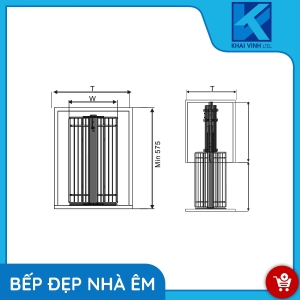 Tủ Đồ Khô Cánh Kéo - Inox Mạ Crom UB-440S - GROB