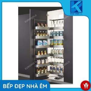 Tủ Đồ Khô Hộp Phay Xước Mờ 6 Tầng - Cánh Mở MX0645 - EUROGOLD