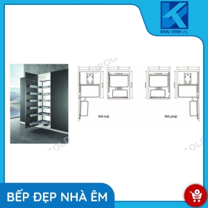 Tủ Đồ Khô Hộp Phay Xước Mờ 6 Tầng - Cánh Mở MX0645 - EUROGOLD