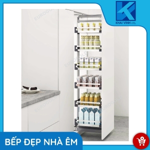 Tủ Đồ Khô Inox Hộp 4 Tầng - Cánh Rút M030440 - EUROGOLD