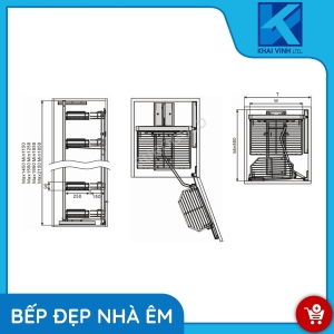 Tủ Đồ Khô Inox Nan Dẹt 6 Tầng - Cánh Mở EPL80645 - EUROGOLD