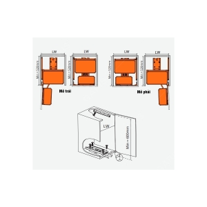 Tủ Đồ Khô Khay Inox Hộp 2 Tầng GS02.60 - GARIS