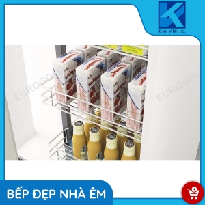 Tủ Đồ Khô Nan 4 Tầng Inox Mạ Crom - Cánh Rút EG90440S - EUROGOLD