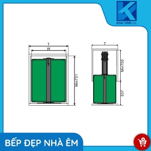 Tủ Đồ Khô Nan Dẹt Cánh Kéo GM-440 - GROB