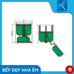 Tủ Đồ Khô Nan Dẹt Cánh Mở GM-445 - GROB