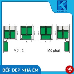 Tủ Đồ Khô Nan Dẹt Đáy Melamin GM304-445 - GROB