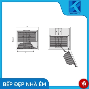 Tủ Đồ Khô Nan Sợi Cánh Mở - Inox Mạ Crom UB-245 - GROB