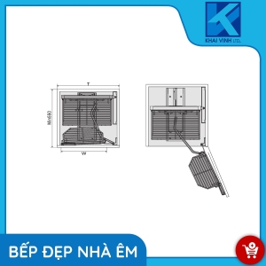 Tủ Đồ Khô Nan Sợi Cánh Mở UB-445 - GROB